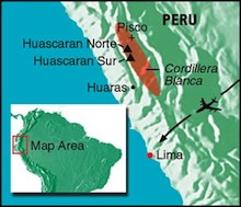 Peru, Huascaran - Map