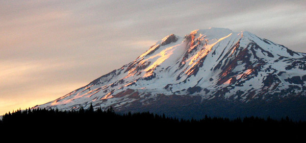 The South Spur route climbs the left-hand skyline. This is a classic beginner route