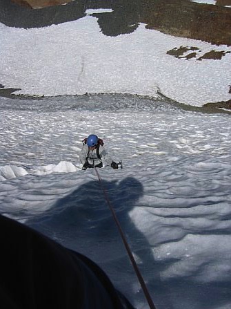 Dana Couloir Bergschrund