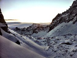 Lee Vining Canyon Approach Sunset