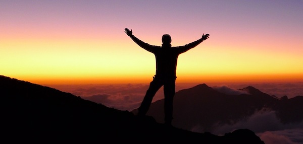 Sunset views from the side of Elbrus.