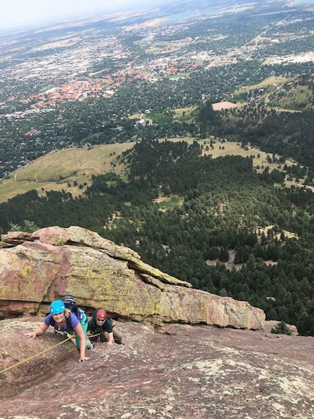 Two Climbers Eldorado Canyon