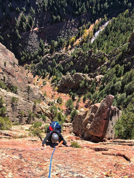 Climber Eldorado Canyon