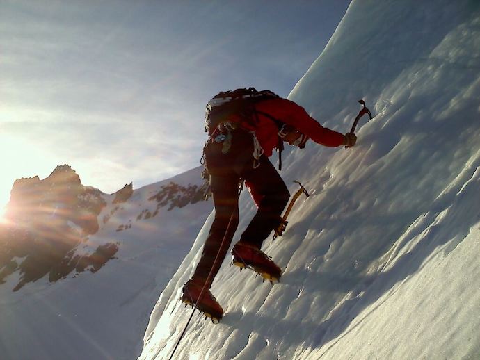 Mt Baker North Ridge Tad On First Pitch