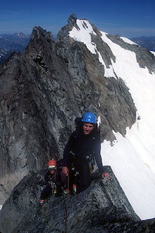 Nearing the summit of Dome Peak.