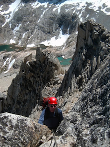 Nearing the summit of N. Peak.