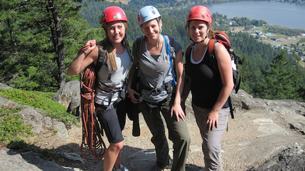 Climbing at Mount Erie is a great way to spend a weekend with friends.