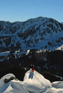 Snowshoeing provides many scenic vistas.