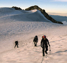 Glacier training high on Mt. Shuksan.