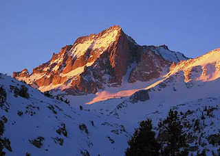 Bear Creek Spire at dawn.