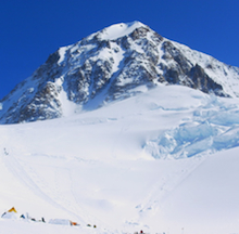 The Direct West Buttress above Motorcycle Hill on the West Buttress route of Denali.