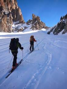 Nearing the Col du Chardonnay.