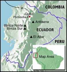 Ecuador, El Altar - Map