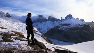 Enjoying the view near Marconi Pass.