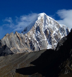 China, Reddomaine - Little Gongga as it is known by locals, is one of the spectacular peaks we pass on the approach to Reddomaine.