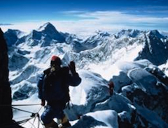 The top of the Hillary Step.