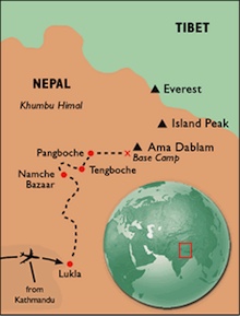 Ama Dablam - Map