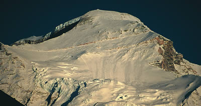 Cho Oyu from base camp near the Nangpa La.