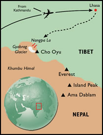 Cho Oyu - Map