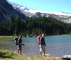 We pass by many refreshing lakes along our trek.