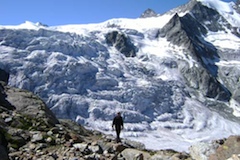 Haute Trek - The Moiry Glacier as we see it on Day 5.