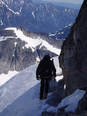 AAI climbers complete Mt. Challenger ascent with guide Dawn Glanc 11 048 Myron leading dow002D