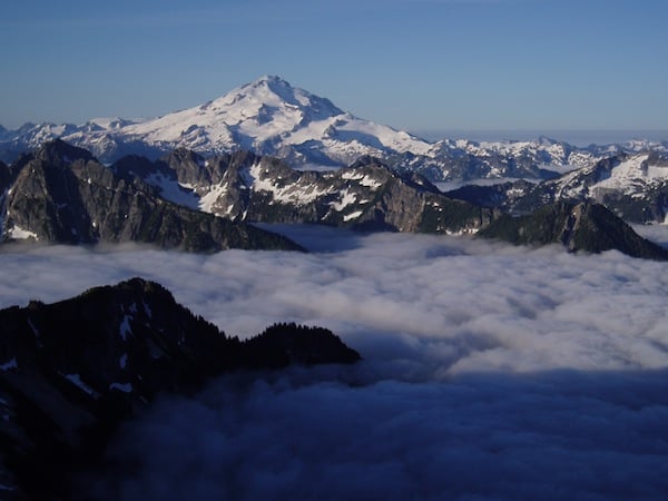 Glacier Peak Above Clouds