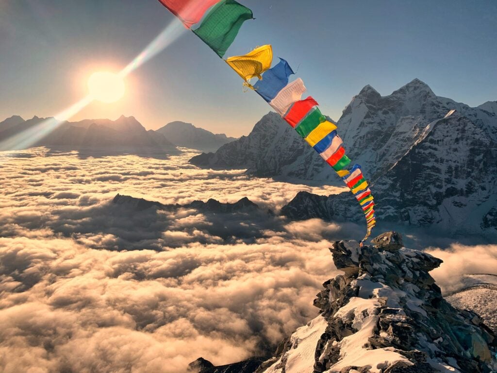 The dramatic SW Ridge of Ama Dablam