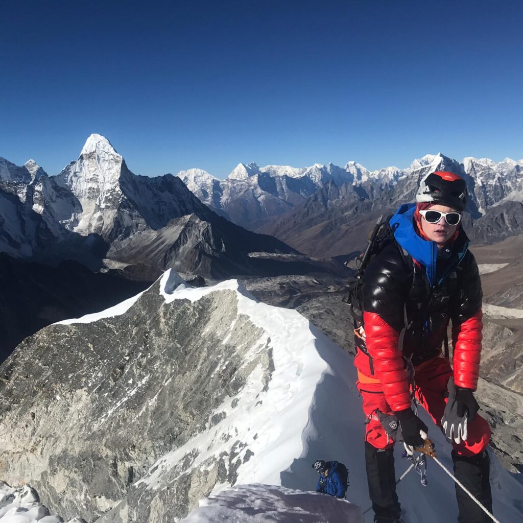 Island Peak in the distance
