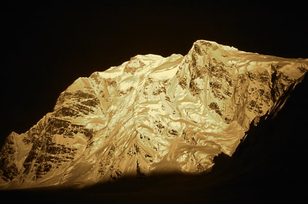 Ham and Eggs couloir on the Moose's Tooth