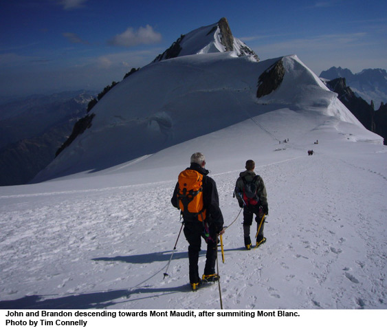 Father and Son in the Alps: Climbing the Alps Trilogy 9 5descending mont blanc