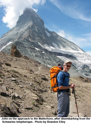 Father and Son in the Alps: Climbing the Alps Trilogy 10 approaching the matterhorn