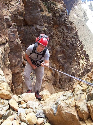 Farewell! AAI employee Shawn Olson says goodbye... 6 Andrew on rappel 2