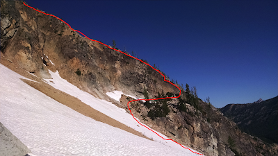 Route Profile: Poster Peak, House Buttress, 5.7 III 3 Approach Beta