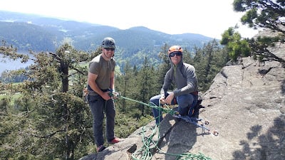 American Alpine Institute Class of 2018 8 Erie Rappel 1