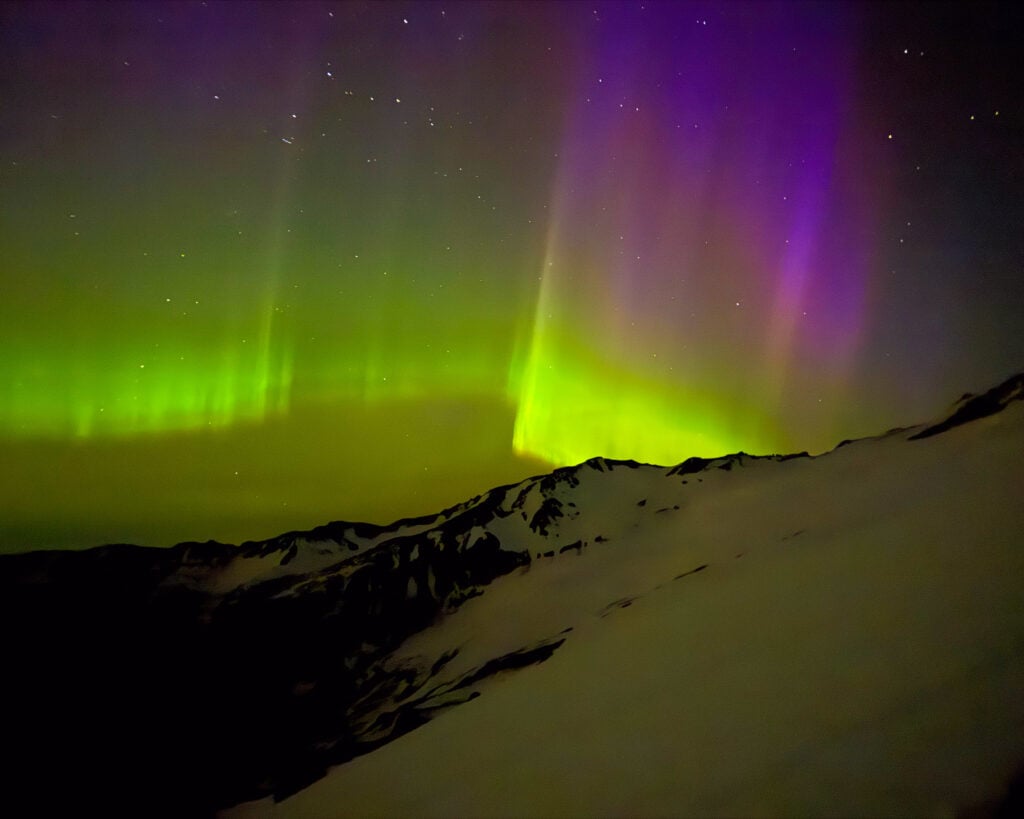 Northern Lights above Mt. Baker