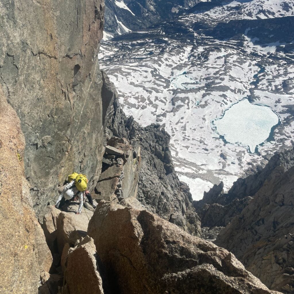 The Traverse contains quite a bit of vertical climbing, too