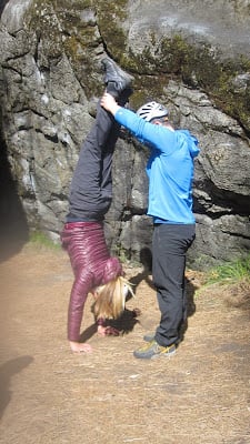 The Class of 2012 - AAI Guide Training 1 Liz Hand Stand
