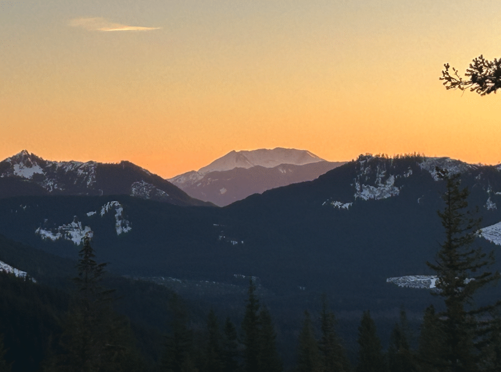 Mt. St. Helens from The Yurt