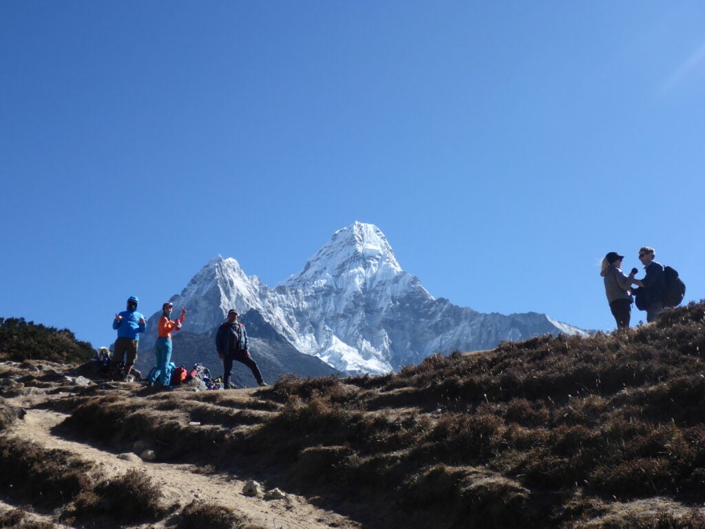 Approaching Ama Dablam