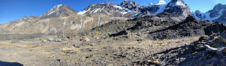 2017 Bolivia Expedition - Part 2 Skills Expedition: Days 9 - 11 - Arrive at Base Camp Chair Khota 4 PANO 20170822 082638