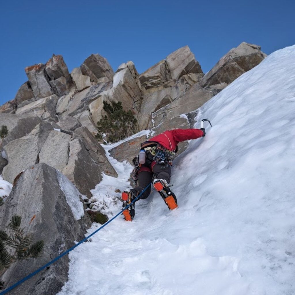On the sharp end! George Bieker