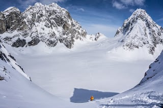 The Alaska Range: A Skier's Destination 4 Pat skiing Crown Chute 281 of 129