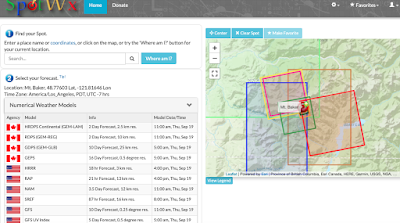 The Professional Lowdown on Mountain Weather Sources: Benefits/Limitations and Application of Each 1 SpotWx screenshot