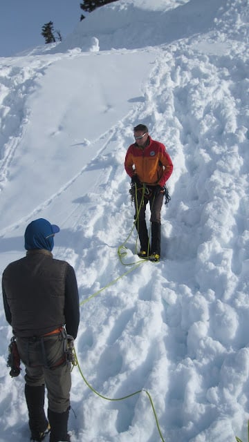 Snow Climbing Techniques: The Stomper Belay 1 Stomper Belay 5