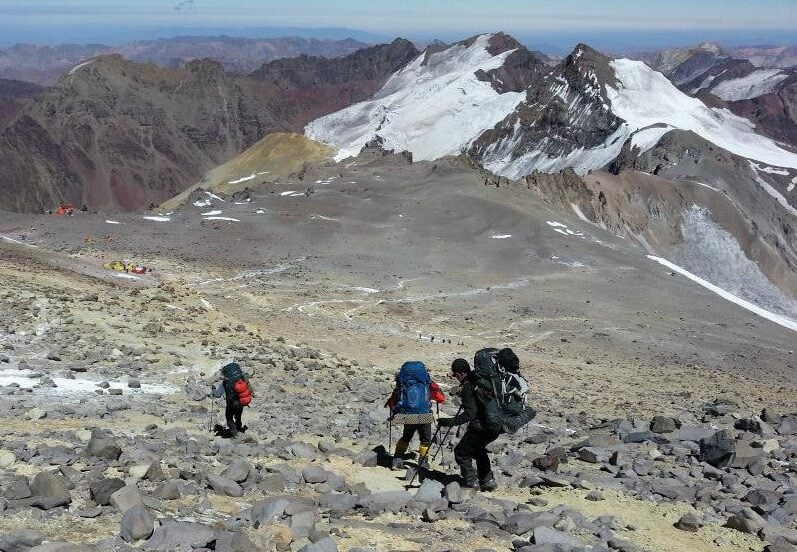 Climbers Descending