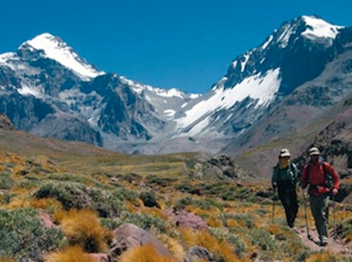 Return trek after a successful summit bid