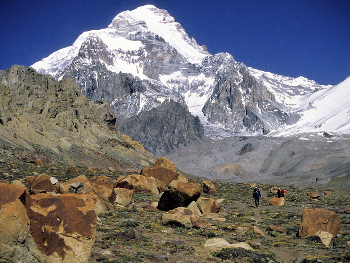 Aconcagua rising in the distance