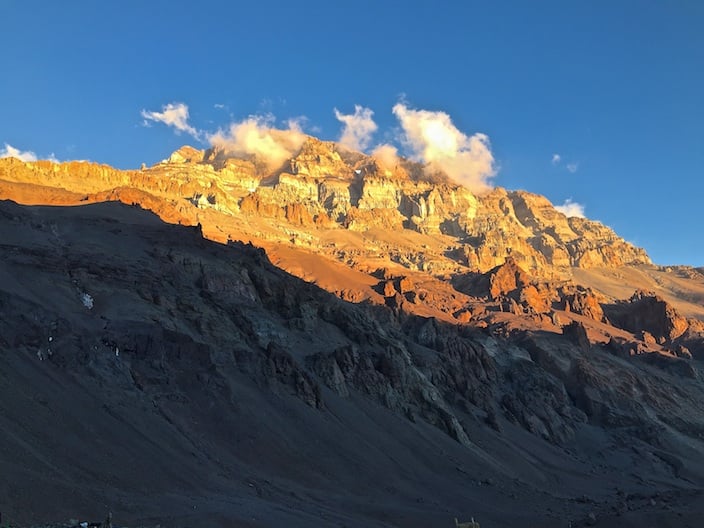 View from Camp 2 on Aconcagua