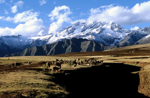 The Andes from the Sacred Valley of the Urubamba